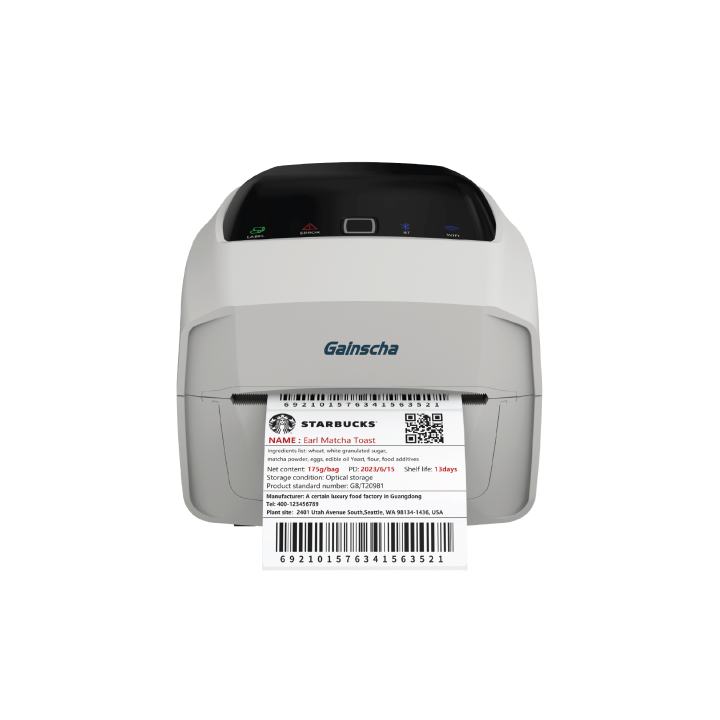 GAİNSCHA BY248D (GS2408D) WHİTE USB/LAN BARKOD YAZICI