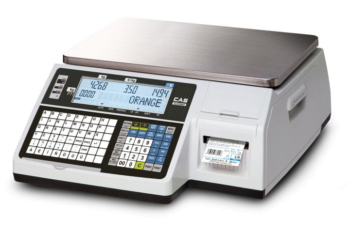 CAS CL 5200N-B 30KG BARKODLU BOYUNSUZ TERAZİ