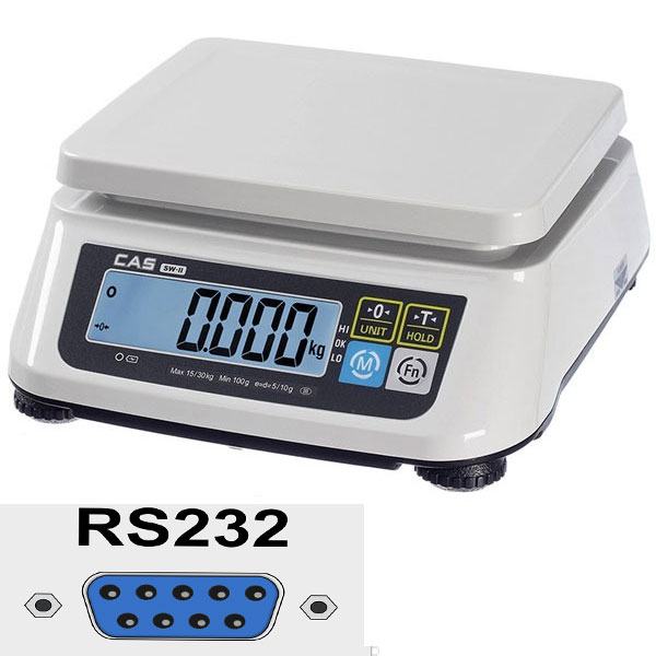 TERAZİ CAS SW-II C RS232 BAĞLANTILI 30KG