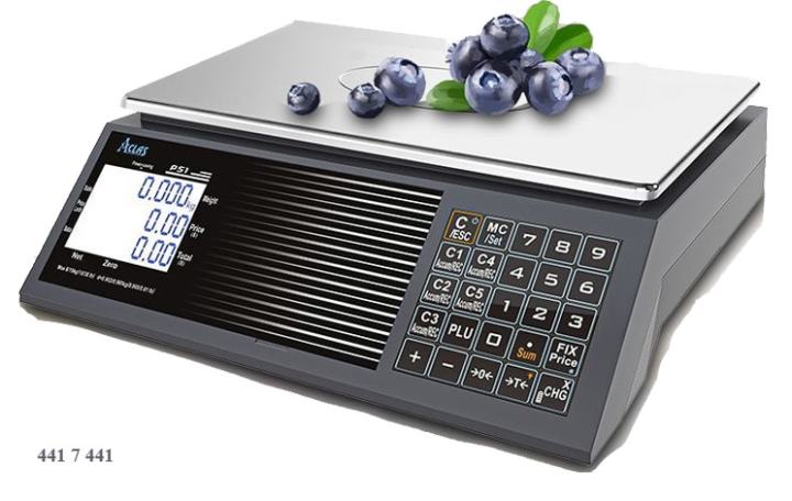 TERAZİ ACLAS PS1XC RS232 6/15KG AKÜLÜ ONLINE
